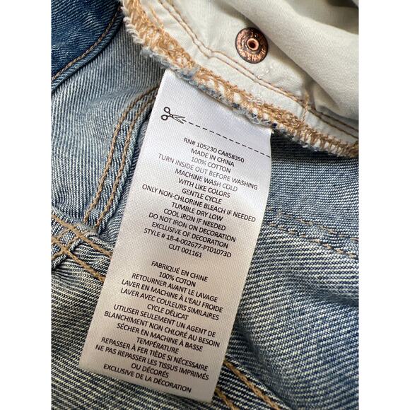 Joie Weslyn D Embellished Pearl Jeans Women's Size 27 Straight Leg High Rise - Picture 4 of 4